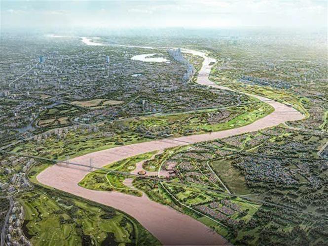 Hà Nội lấy ý kiến quy hoạch phân khu đô thị sông Hồng, cụ thể hóa tầm nhìn 100 năm - Ảnh 3.