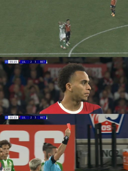 Cùng sân ở Champions League, em trai Mbappe nhận thẻ đỏ  - Ảnh 3.
