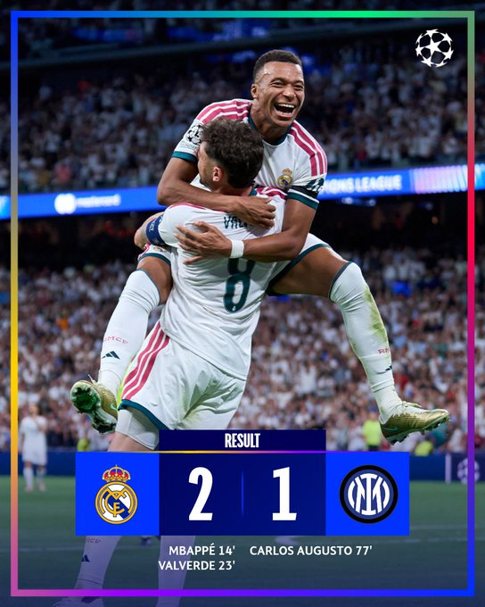 Kết quả bóng đá: Mbappe ghi bàn, Real đánh bại Inter; Haaland lập cú đúp trong ngày Man City thắng Porto - Ảnh 1.