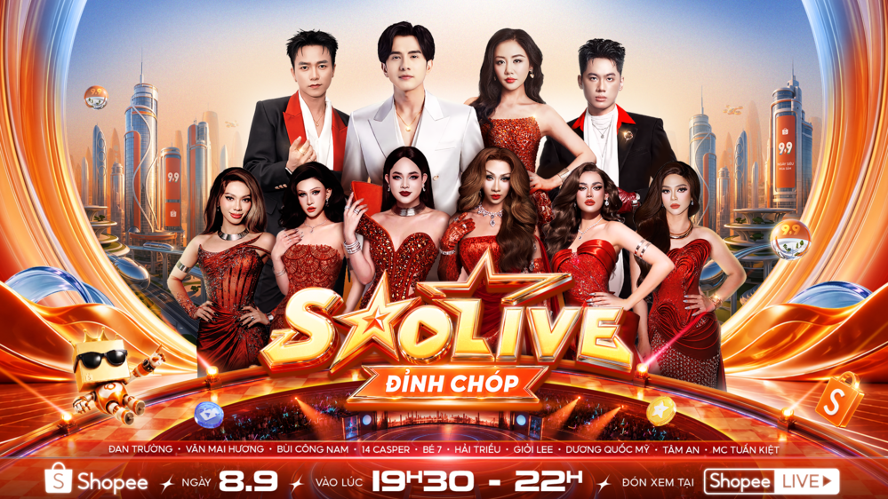Shopee 9/9 mở đại tiệc livestream với dàn sao đình đám - Ảnh 1. Shopee 9/9 mở đại tiệc livestream với dàn sao đình đám - Ảnh 1.