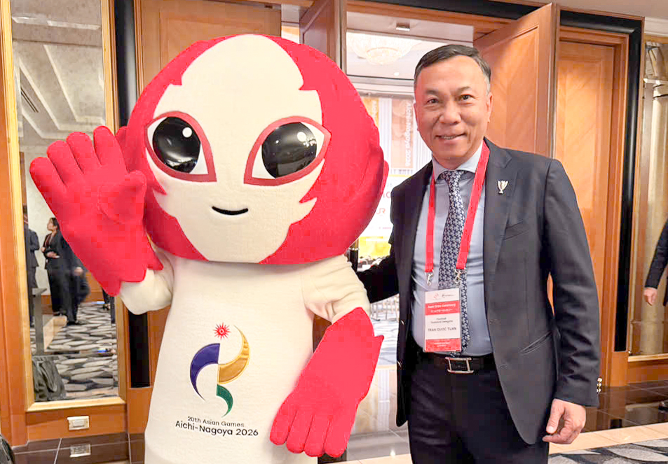 Chủ tịch VFF Trần Quốc Tuấn nhận trọng trách đặc biệt tại ASIAD 2026 - Ảnh 1. Chủ tịch VFF Trần Quốc Tuấn nhận trọng trách đặc biệt tại ASIAD 2026 - Ảnh 1.