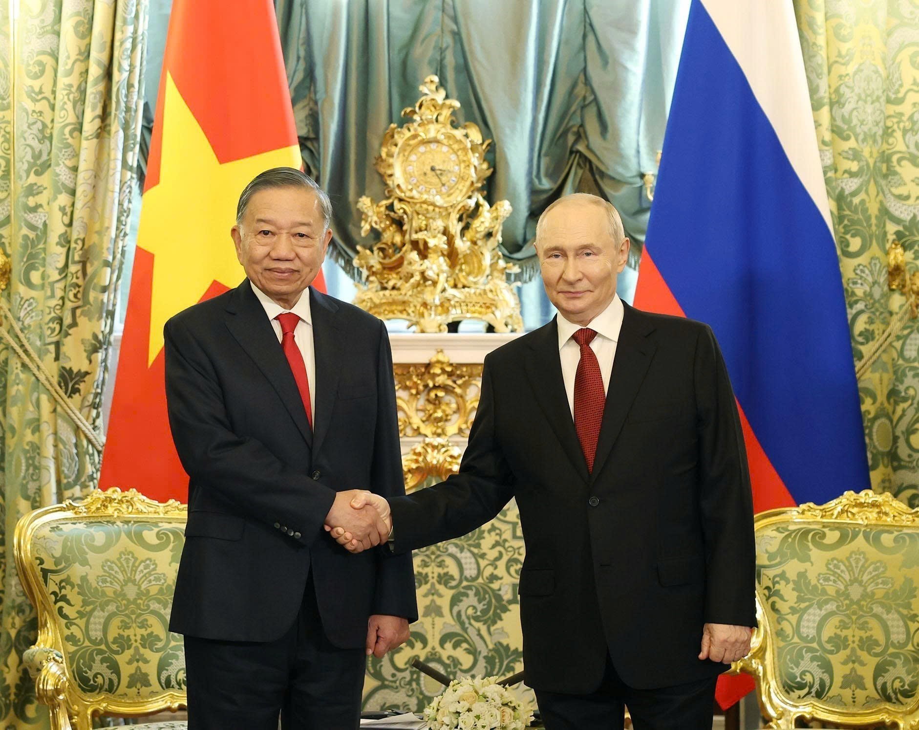 Tổng thống Liên bang Nga Vladimir Putin chủ trì Lễ đón Tổng Bí thư, Chủ tịch nước Tô Lâm  - Ảnh 4.