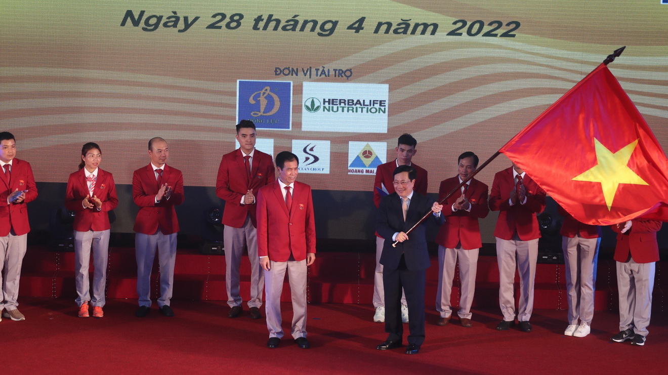 Trang trọng lễ xuất quân Đoàn Thể thao Việt Nam dự SEA Games 31