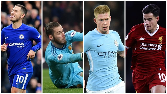Đội hình tiêu biểu vòng 15 Premier League gọi tên ‘siêu nhân’ De Gea và Hazard