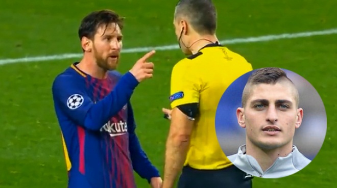 Verratti: ‘Messi sẽ không bị đuổi nếu phản ứng với trọng tài như tôi’