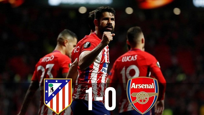 Atletico Madrid 1-0 Arsenal: Diego Costa chấm dứt hy vọng của thày trò Wenger