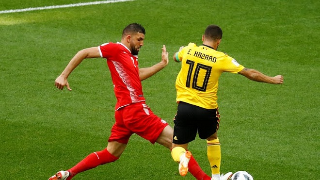 TRỰC TIẾP Bỉ 4-1 Tunisia: Hazard hoàn tất cú đúp(Hiệp 2)