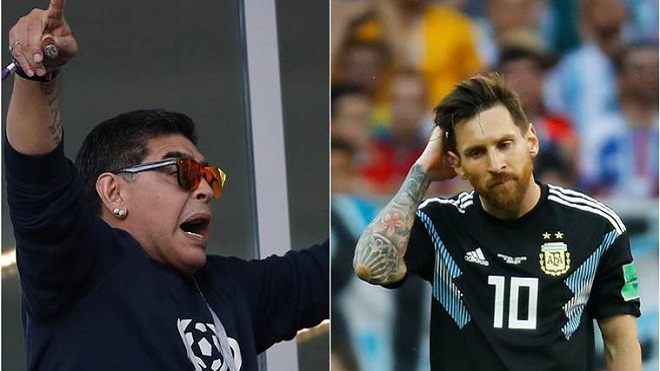 Maradona: 'Đi toilet 20 lần trước mỗi trận đấu thì Messi sao làm thủ lĩnh được?'