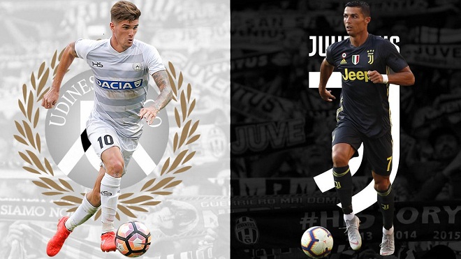 TRỰC TIẾP Udinese 0-0 Juventus (Hiệp 1): Ronaldo, Dybala, Mandzukic đá chính