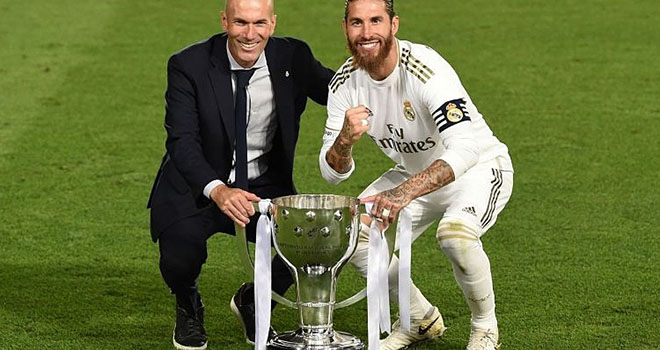 Real Madrid, Real Madrid vô địch La Liga, Bảng xếp hạng La Liga, Zidane nói gì, Real Madrid 2-1 Villarreal, Real Madrid vs Villarreal, kết quả La Liga, Zidane, Ramos