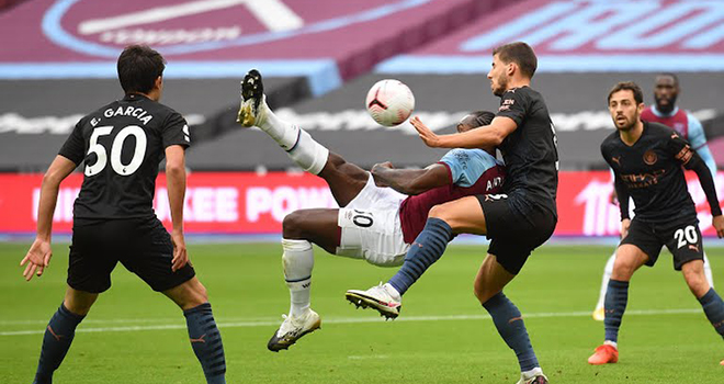 Video West Ham 1-1 Man City. Video clip bàn thắng trận West Ham vs Man City. Kết quả bóng đá Man City đấu với West Ham. Kết quả Ngoại hạng Anh vòng 6. BXH bóng đá Anh