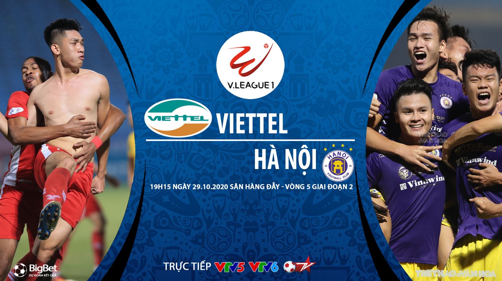Nhận định bóng đá nhà cái. Viettel vs Hà Nội. Trực tiếp bóng đá Việt Nam 2020