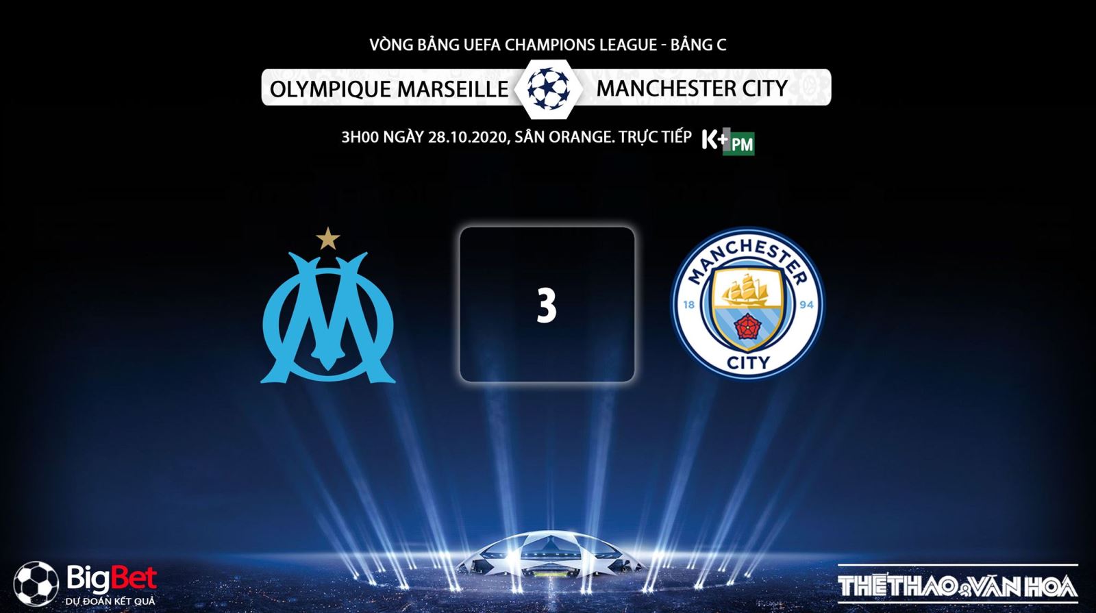 Keo nha cai, nhận định kết quả, Marseille vs Man City, Trực tiếp bóng đá Cúp C1 châu Âu, K+PM, trực tiếp bóng đá Man City đấu với Marseille, kèo bóng đá, kèo Man City, Cúp C1