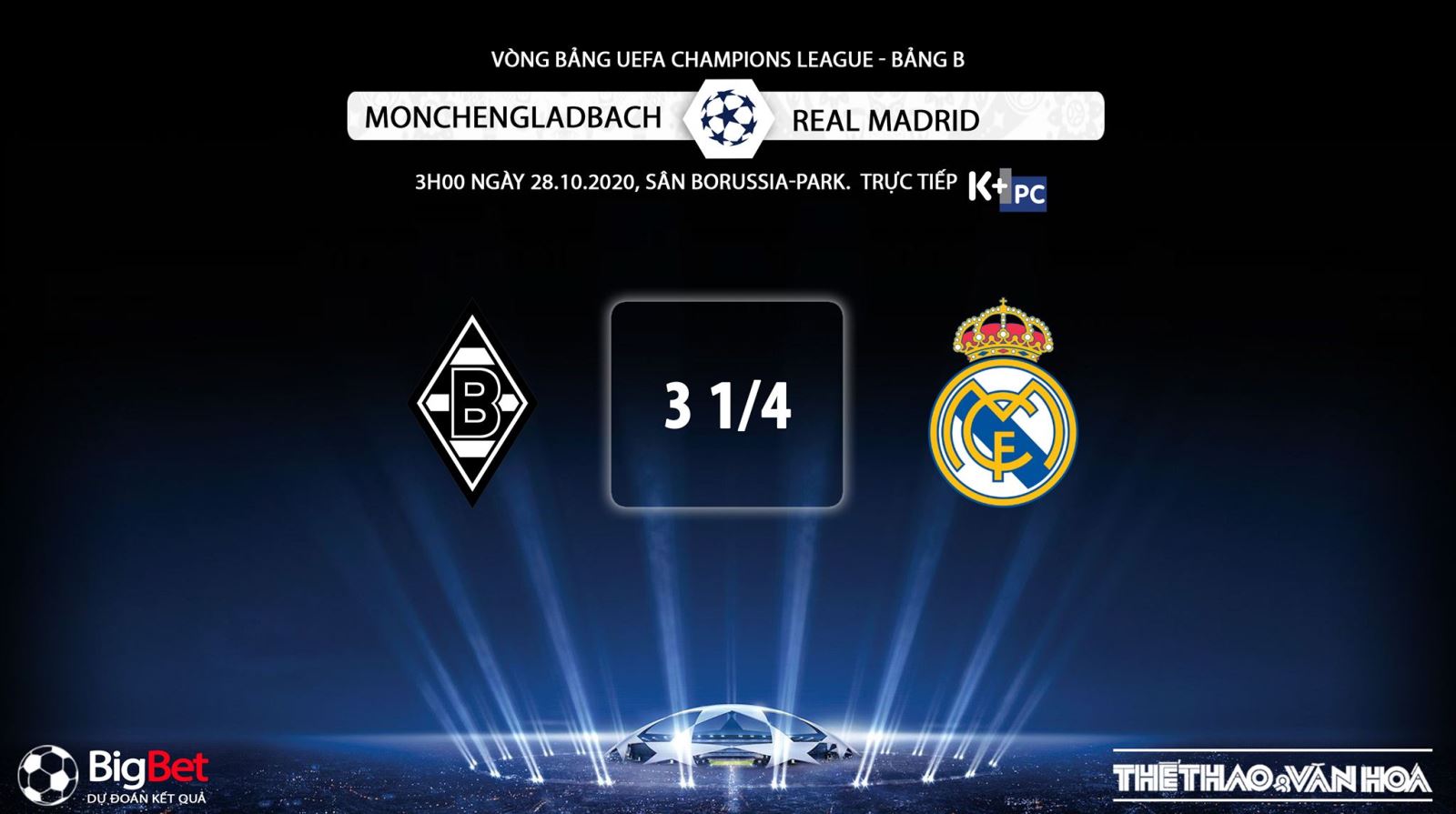 Keo nha cai, kèo nhà cái, Gladbach vs Real Madrid, Trực tiếp bóng đá Cúp C1 châu Âu, K+PM, trực tiếp bóng đá Real Madrid đấu với Gladbach, kèo bóng đá, kèo Real Madrid