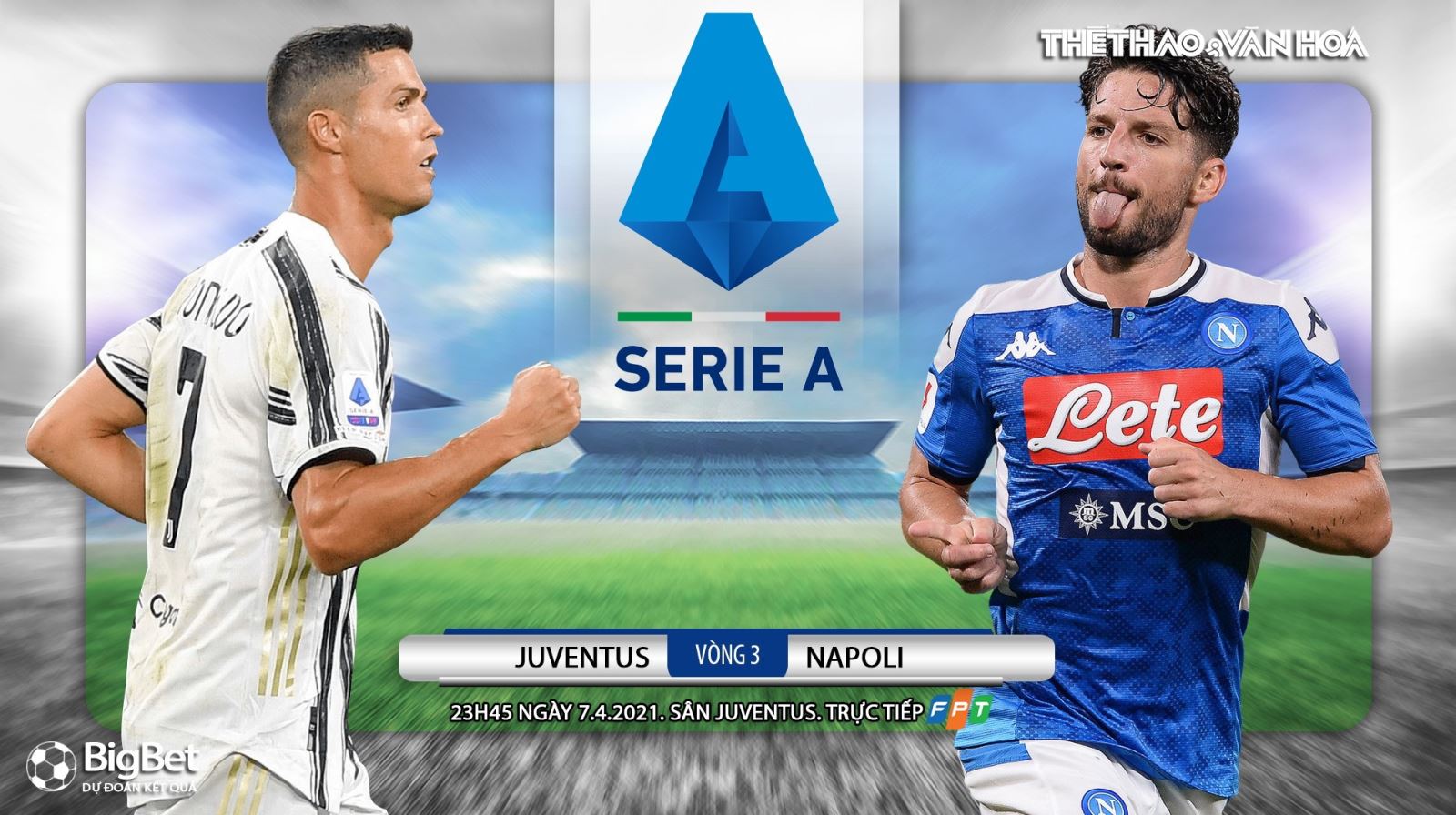 Nhận định bóng đá nhà cái Juventus vs Napoli. Trực tiếp bóng đá Đá bù vòng 3 Serie A Italy