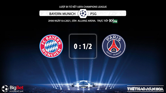 Keo nha cai, Kèo nhà cái, Bayern Munich vs PSG, Trực tiếp Tứ kết Cúp C1/Champions League, kèo Bayern Munich, kèo PSG, trực tiếp bóng đá cúp C1 hôm nay