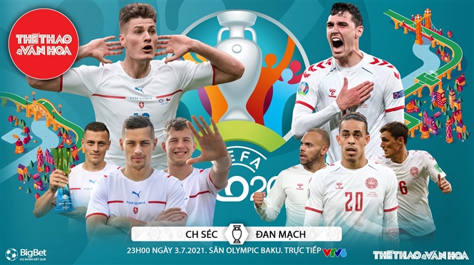 Nhận định kết quả. Nhận định bóng đá Cộng hòa Séc vs Đan Mạch. VTV6 VTV3 trực tiếp bóng đá EURO 2021
