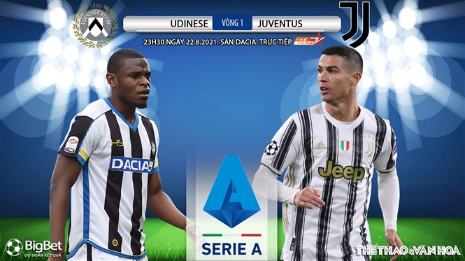 Nhận định bóng đá nhà cái Udinese vs Juventus. TTTV trực tiếp bóng đá Ý (23h30 ngày 22/8)