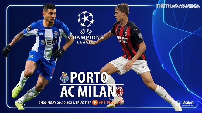 Nhận định bóng đá nhà cái Porto vs AC Milan. Nhận định, dự đoán bóng đá Cúp C1 (2h00, 20/10)