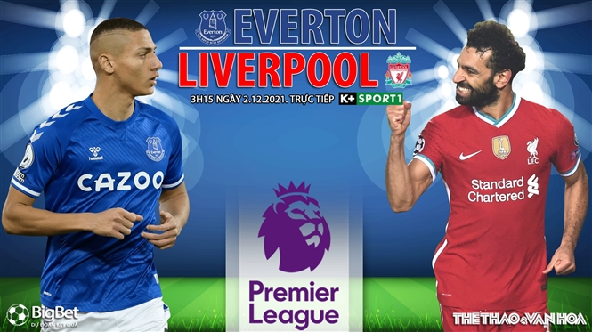 Nhận định bóng đá nhà cái Everton vs Liverpool. Nhận định, dự đoán bóng đá Anh (3h15, 2/12)