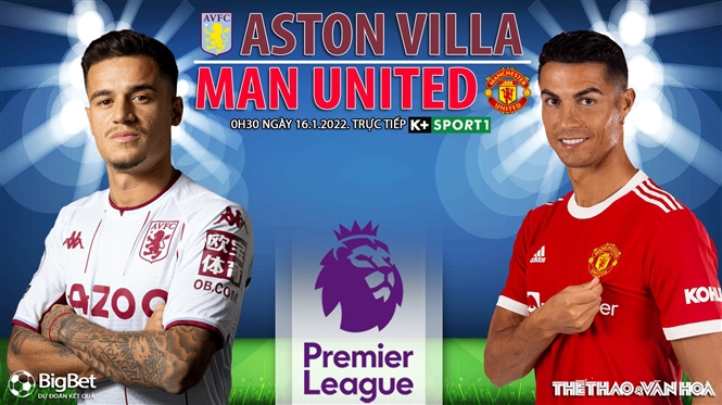 Soi kèo nhà cái Aston Villa vs MU. Nhận định, dự đoán bóng đá Anh (0h30, 16/1)