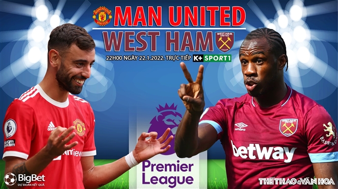 Nhận định bóng đá nhà cái MU vs West Ham. Nhận định, dự đoán bóng đá Anh (22h00, 22/1)