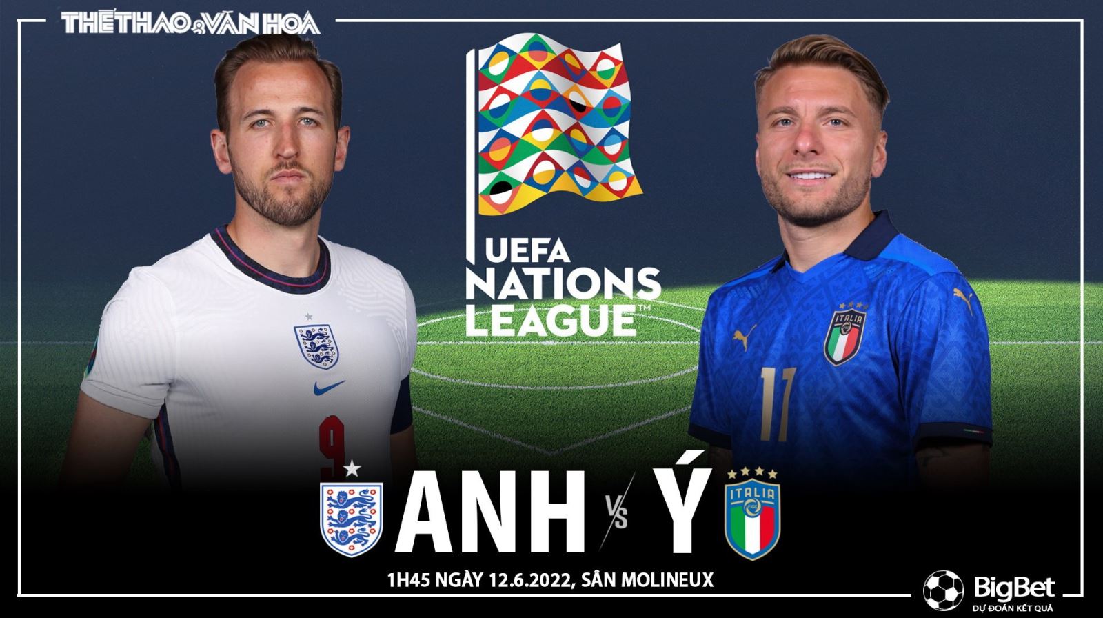 Nhận định bóng đá nhà cái Anh vs Ý. Nhận định, dự đoán bóng đá Nations League (1h45, 12/6)