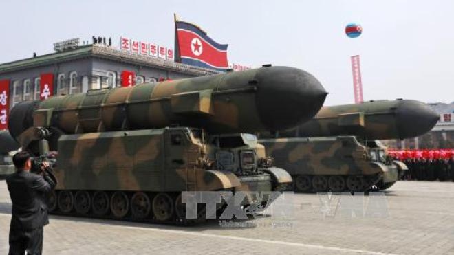 Tên lửa tầm trung của Triều Tiên bị vỡ sau vài phút phóng lên