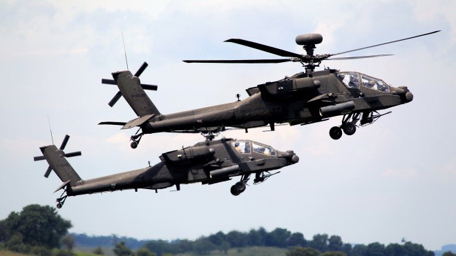 Rơi trực thăng quân sự Apache, phi công thiệt mạng