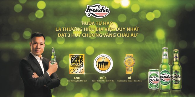 Huda - Thương hiệu bia Việt đầu tiên đạt ba huy chương vàng châu Âu