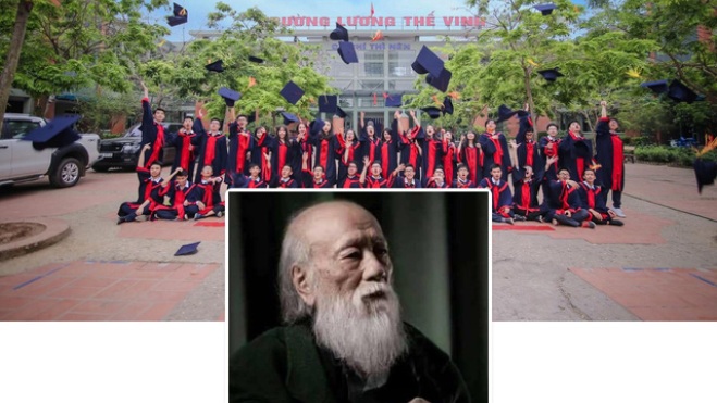 Cựu học sinh Lương Thế Vinh hát 'Bài học đầu tiên' tiễn biệt PGS Văn Như Cương