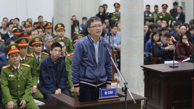 Phiên tòa xét xử bị cáo Đinh La Thăng, Trịnh Xuân Thanh và đồng phạm