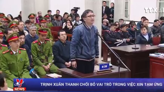 Trịnh Xuân Thanh chối bỏ vai trò trong việc xin tiền tạm ứng