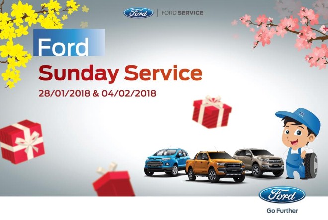 Ford Việt Nam triển khai dịch vụ mới Ngày Chủ nhật