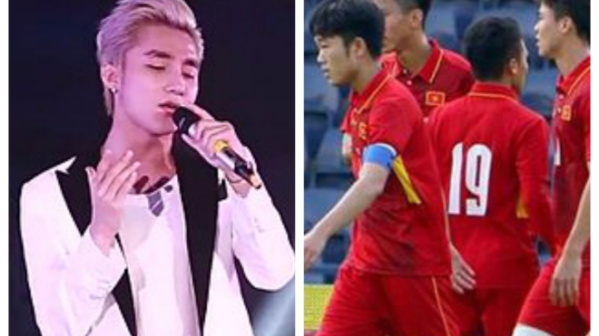 Sơn Tùng M-TP 'xin hát' trong chương trình vinh danh các cầu thủ U23 Việt Nam