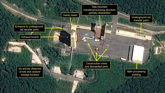 Trang 38 North: Triều Tiên bắt đầu tháo dỡ bãi thử tên lửa