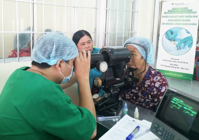 Chương trình mổ mắt từ thiện đến với người dân Bạc Liêu