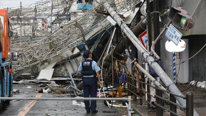 Nhật Bản: Bão Jebi tàn phá khủng khiếp, gần 170 người thương vong