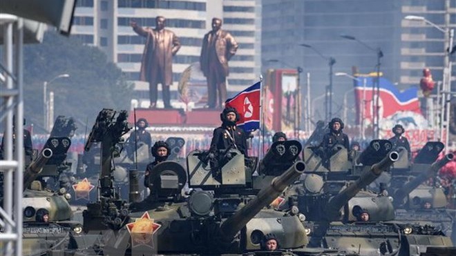Mỹ hoan nghênh Triều Tiên không phô diễn dàn tên lửa đạn đạo trong lễ diễu binh