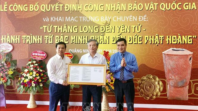 Công bố quyết định công nhận hai bảo vật quốc gia tại Quảng Ninh