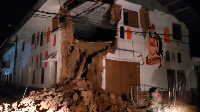 Động đất 8,0 độ Richter gây thương vong tại Peru