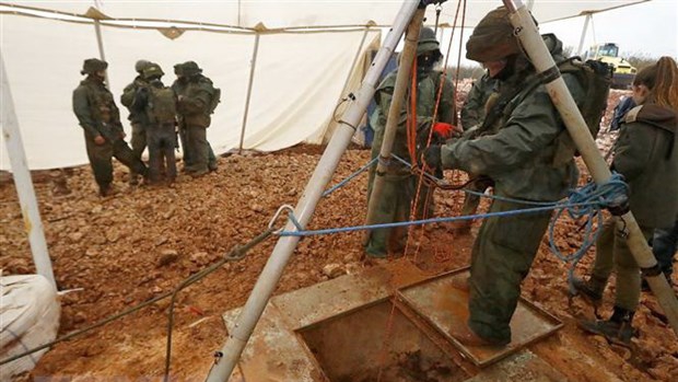 Israel phá hủy đường hầm xuyên biên giới 'trọng yếu' của Hezbollah