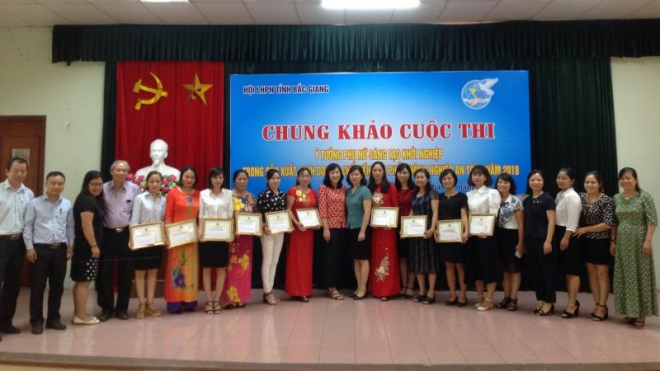 Sôi nổi hoạt động 'Ngày hội phụ nữ sáng tạo khởi nghiệp' tại Bắc Giang