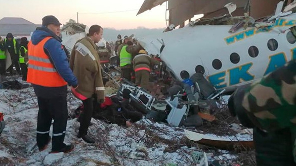 Vụ rơi máy bay tại Kazakhstan: Ít nhất 9 người thiệt mạng