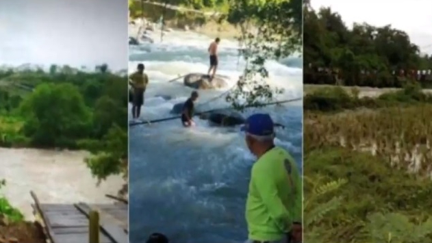 Sập cầu tại Indonesia làm 9 người chết đuối