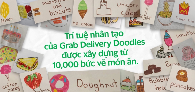 Grab ra mắt Delivery Doodles với sự trợ giúp từ AI của Google