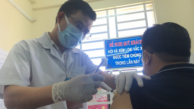 Chiều 27/5, tiêm vaccine Covid-19 cho công nhân ở Bắc Giang, Bắc Ninh
