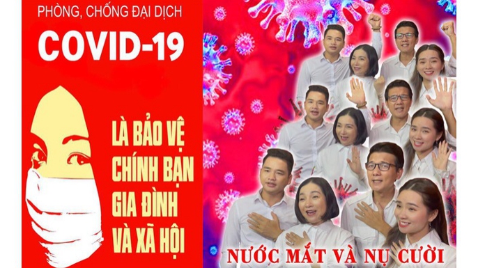 Nghệ sĩ Việt cổ vũ tuyến đầu chống dịch Covid-19