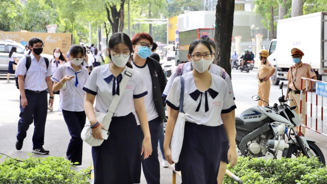 Ba điểm thi tại Thành phố Hồ Chí Minh phát sinh vấn đề liên quan đến dịch Covid-19