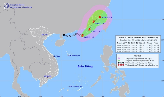 Bão số 4, Tin bão, Áp thấp nhiệt đới đã thành bão số 4, Tin bão mới nhất, cơn bão số 4, dự báo bão, dự báo thời tiết, thòi tiết hôm nay, nhiệt độ hôm nay